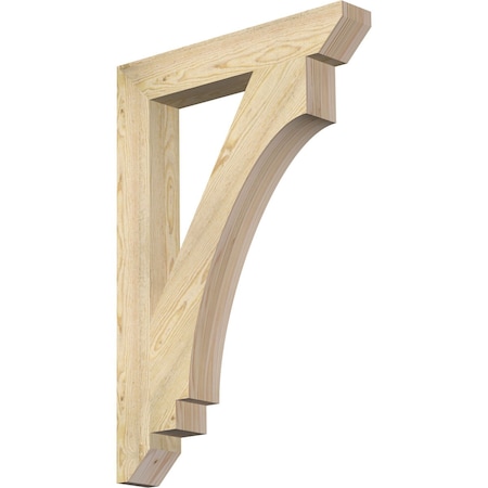 Ekena Millwork Imperial Slat Rough Sawn Bracket, Douglas Fir, 4"W x 26"D x 38"H BKT04X26X38IMP06RDF